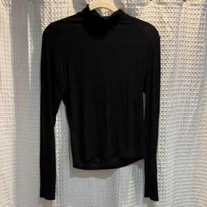 Alo Ribbed Sea Coast Turtleneck Top